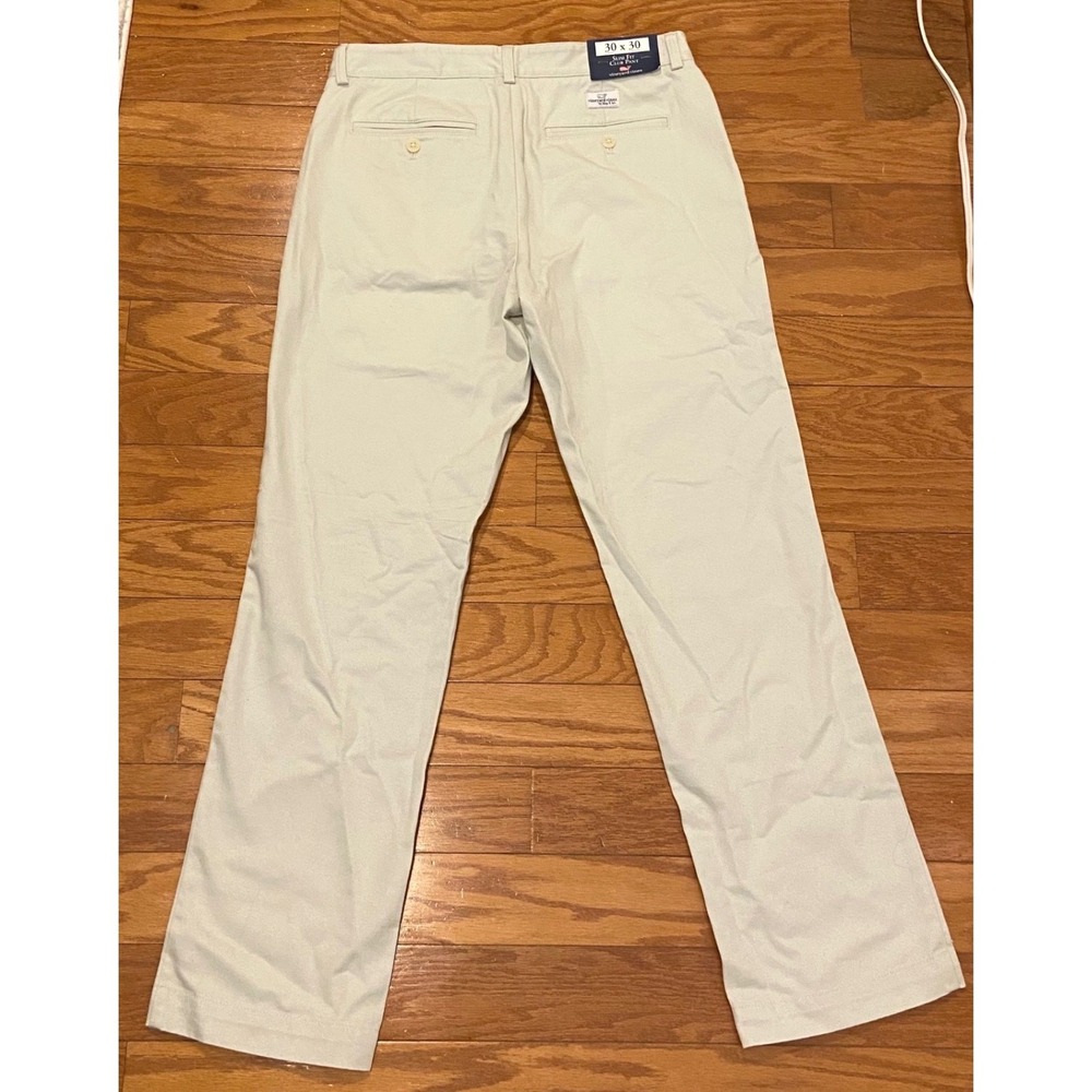 NWT Vineyard Vines Mens Slim Fit Club Pant Cotton Twill Chino Khaki 30x30 Golf